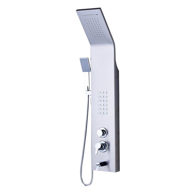 Thermostatic shower screen with various water outlet 304 stainless steel shower head suit multifunctional shower faucet main body