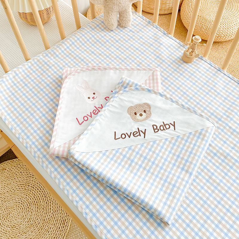 Baby Ramie Cotton Soft Mat Newborn Bamboo Fiber Summer Cooling Ice Silk Mat Kindergarten Children's Bed Mat