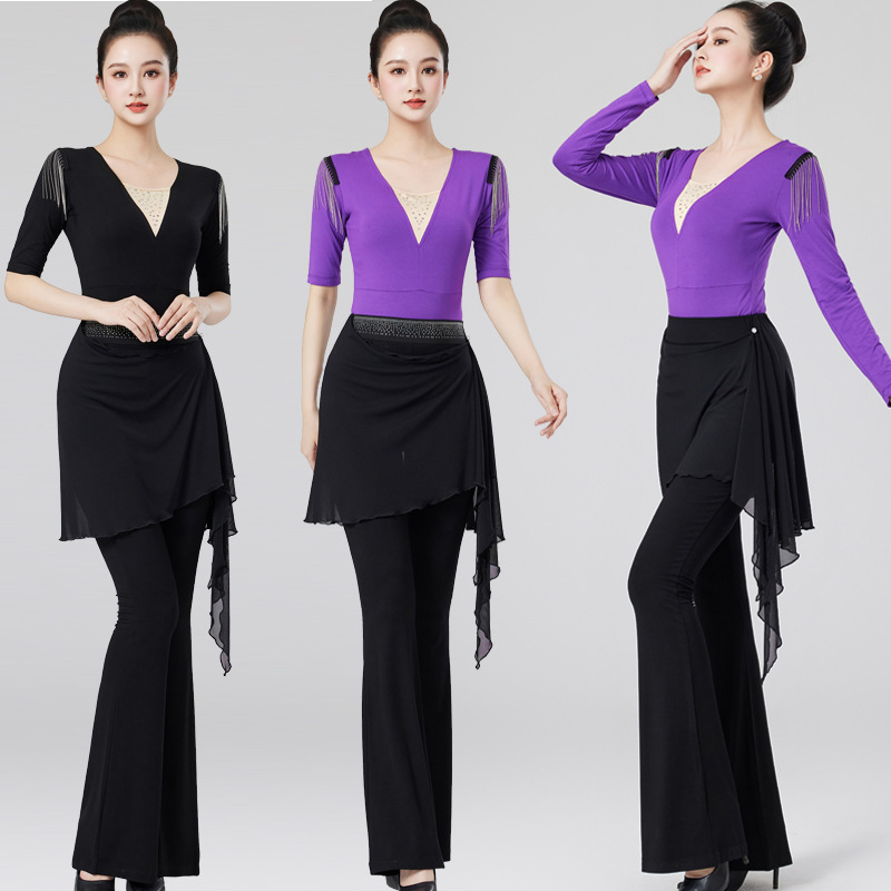 New body training clothing female high-end model training catwalk modal dance training instructor etiquette clothing