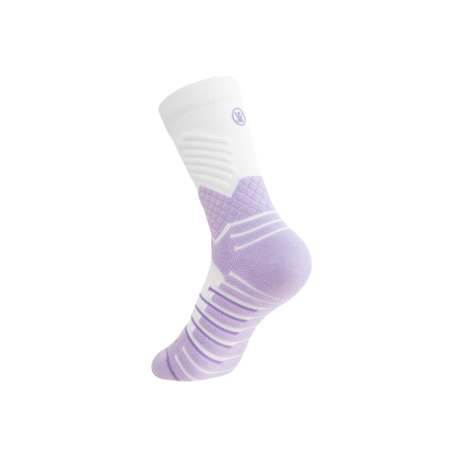 Women's Thickened Terry Cloth Mid Calf Socks For Spring/Summer Pure Cotton Sports Socks Suitable For Running Basketball And Badminton_desvips.com