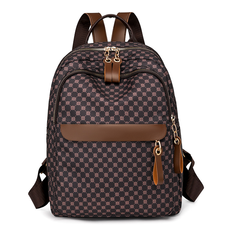 2024 otoño nuevo estilo casual señoras PU mochila moda retro de gran capacidad para viajes al aire libre mochila mochila escolar marea