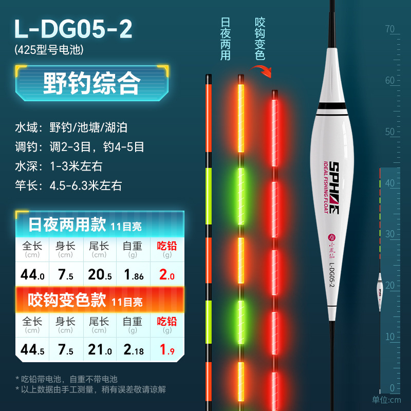 小鳳仙夜光ドリフトフック変色フナドリフト高感度目立つ電子ドリフト昼夜両用浅水釣りドリフト|undefined