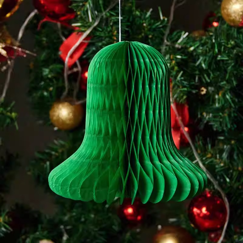 Decoraciones navideñas, gorros de Papá Noel, bolas de panal, bolas de papel, adornos para árboles de Navidad, decoración para centros comerciales, escuelas y festividades. image 16
