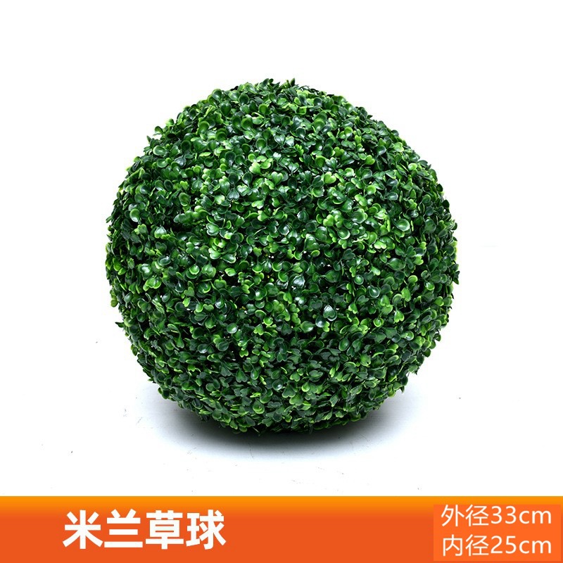Planta Artificial Decorativa, Bola de Milán Verde, Decoración de Techo, Flor Artificial de Plástico, Exhibición de Inauguración de Centro Comercial, Bola de Hierba de Eucalipto