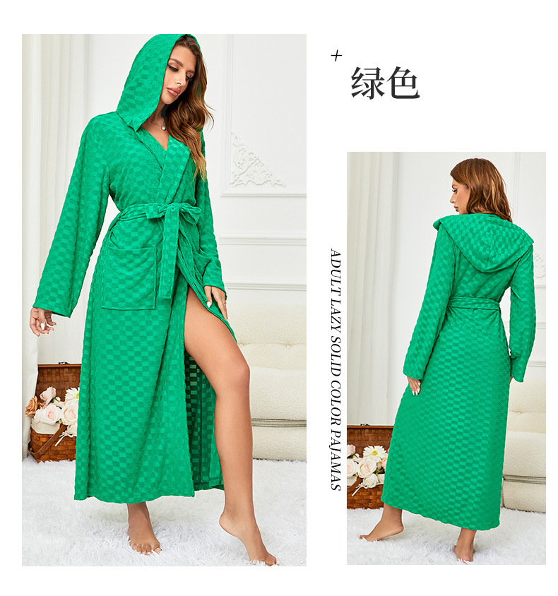 Albornoz algodón hombres y mujeres largo primavera y otoño natación absorbente camisón de secado rápido engrosada toalla con capucha pareja mañana bata de baño