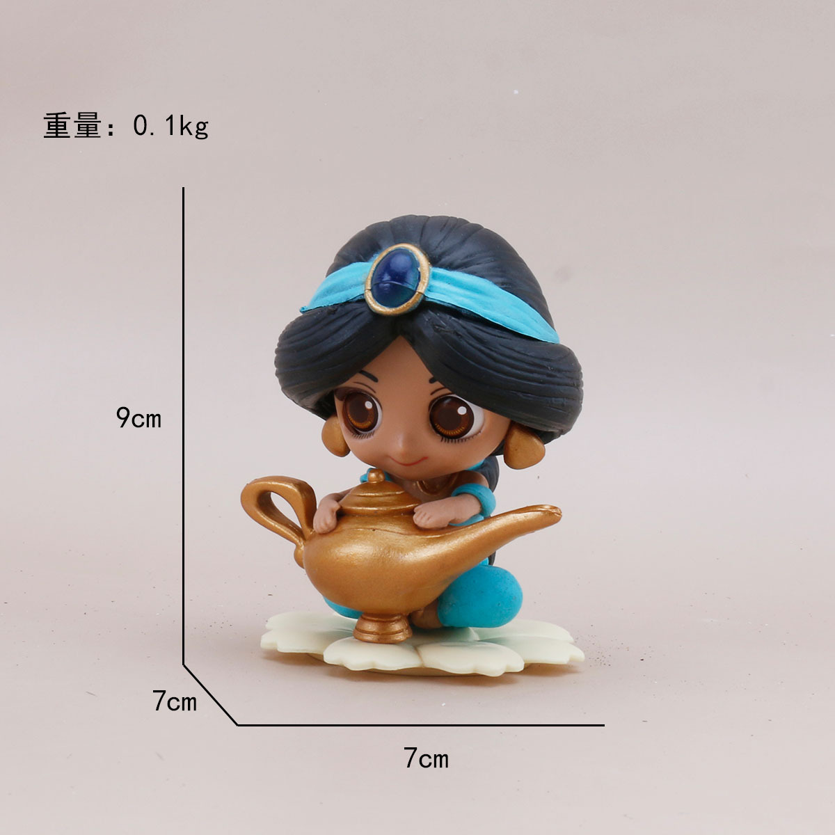 PVC中実の王女はケーキの誕生日の置物の女の子の王女の装飾の置物の車の王女の白雪姫の貝を焼きます。