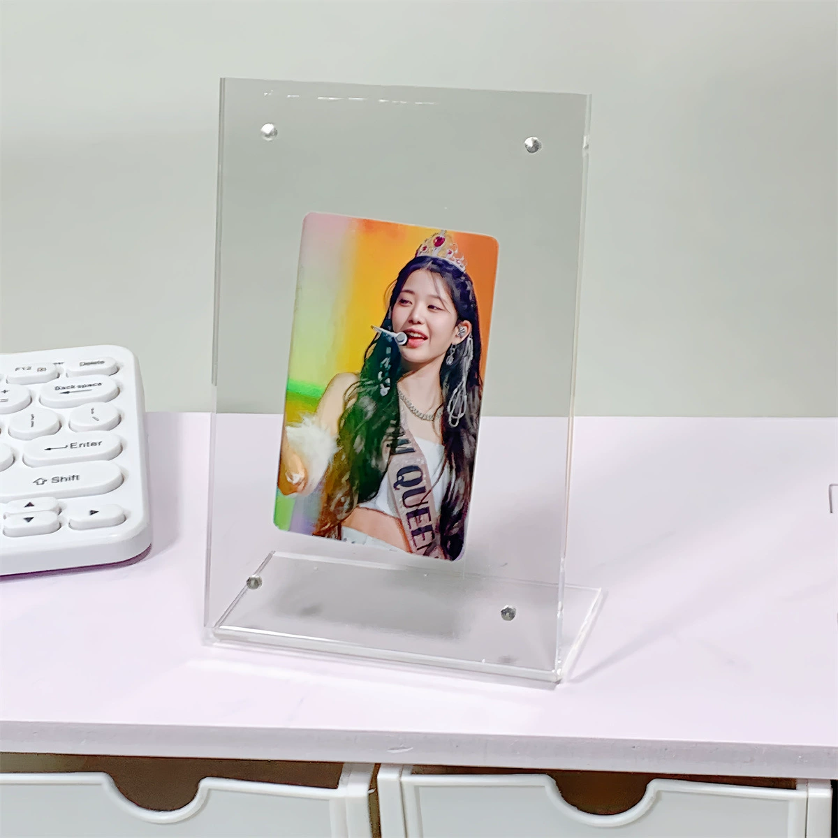 L-образная настольная подставка цена демонстрационная карта акриловый утолщенный карточный стол сильная Магнитная настольная карта прозрачная Хрустальная настольная карта