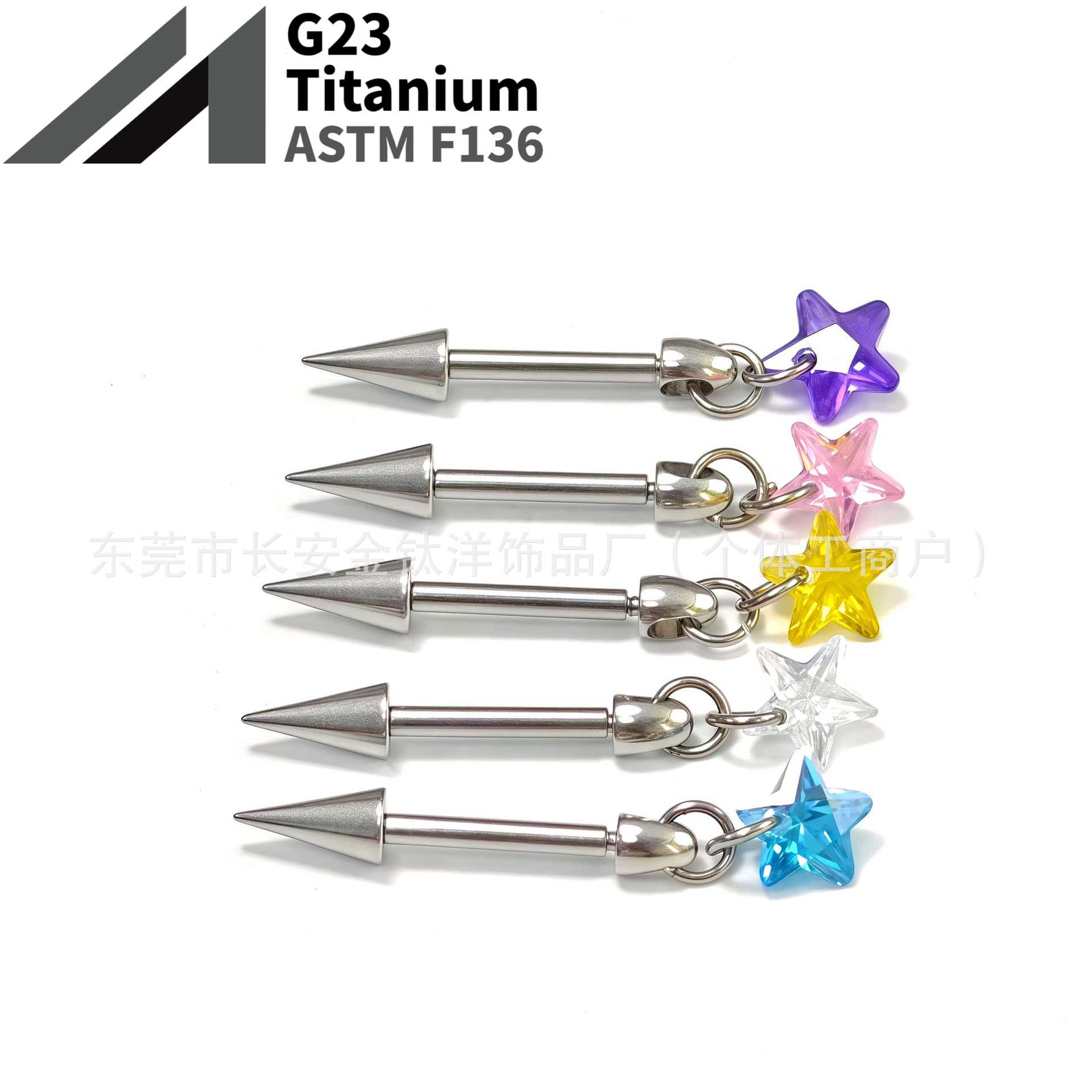 16G labret stud size and finish detail