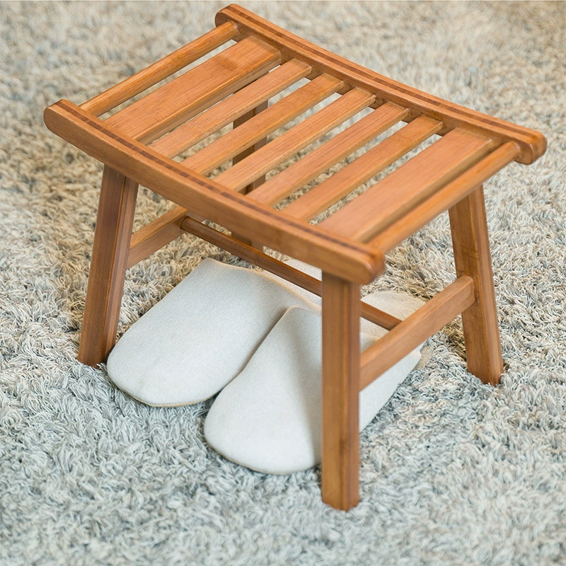 Домашний детский взрослый скамейка маленький короткий стул туалет туалет ноги табурет дети играют в кроссовки бамбуковый седло табурет