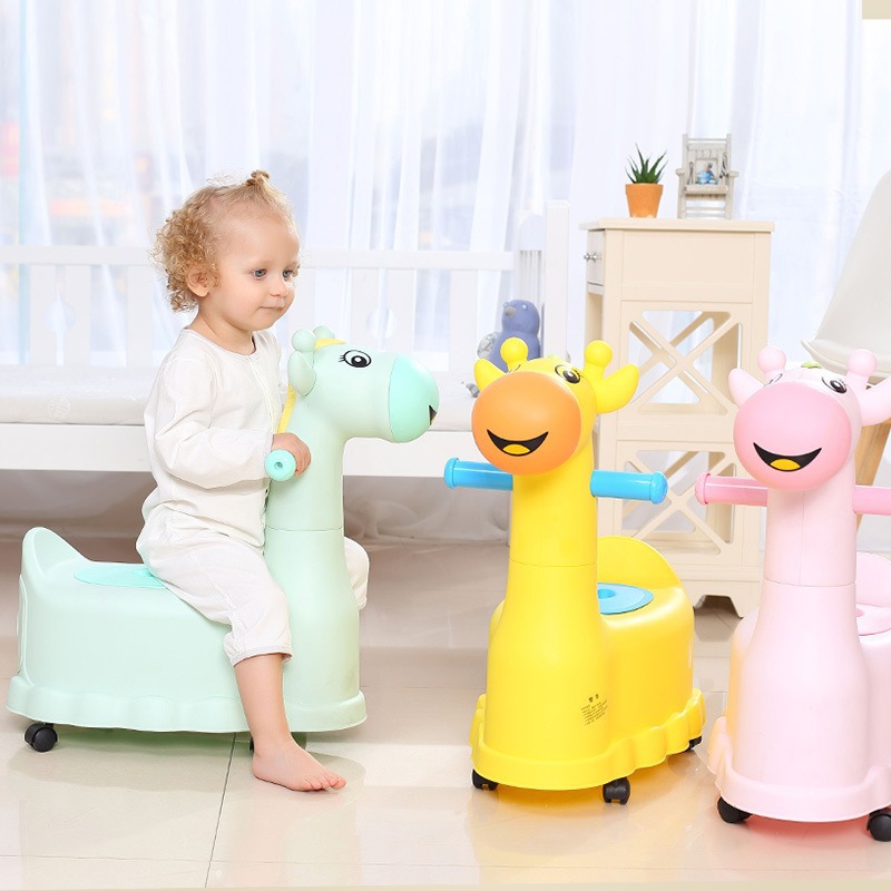 Inodoro doméstico para niños, inodoro de asiento para bebés de tamaño grande, inodoro para bebés de tipo cajón, inodoro pequeño con ruedas