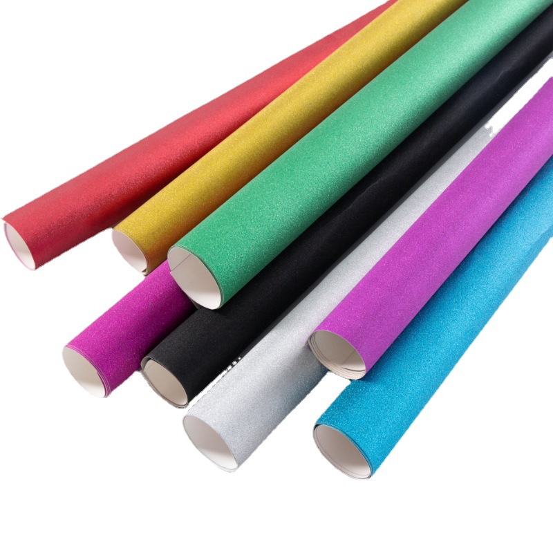 Papel con purpurina de 250g en stock, papel de aluminio plateado brillante, base de purpurina acrílica, papel especial de nuevo material con acabado cepillado plateado