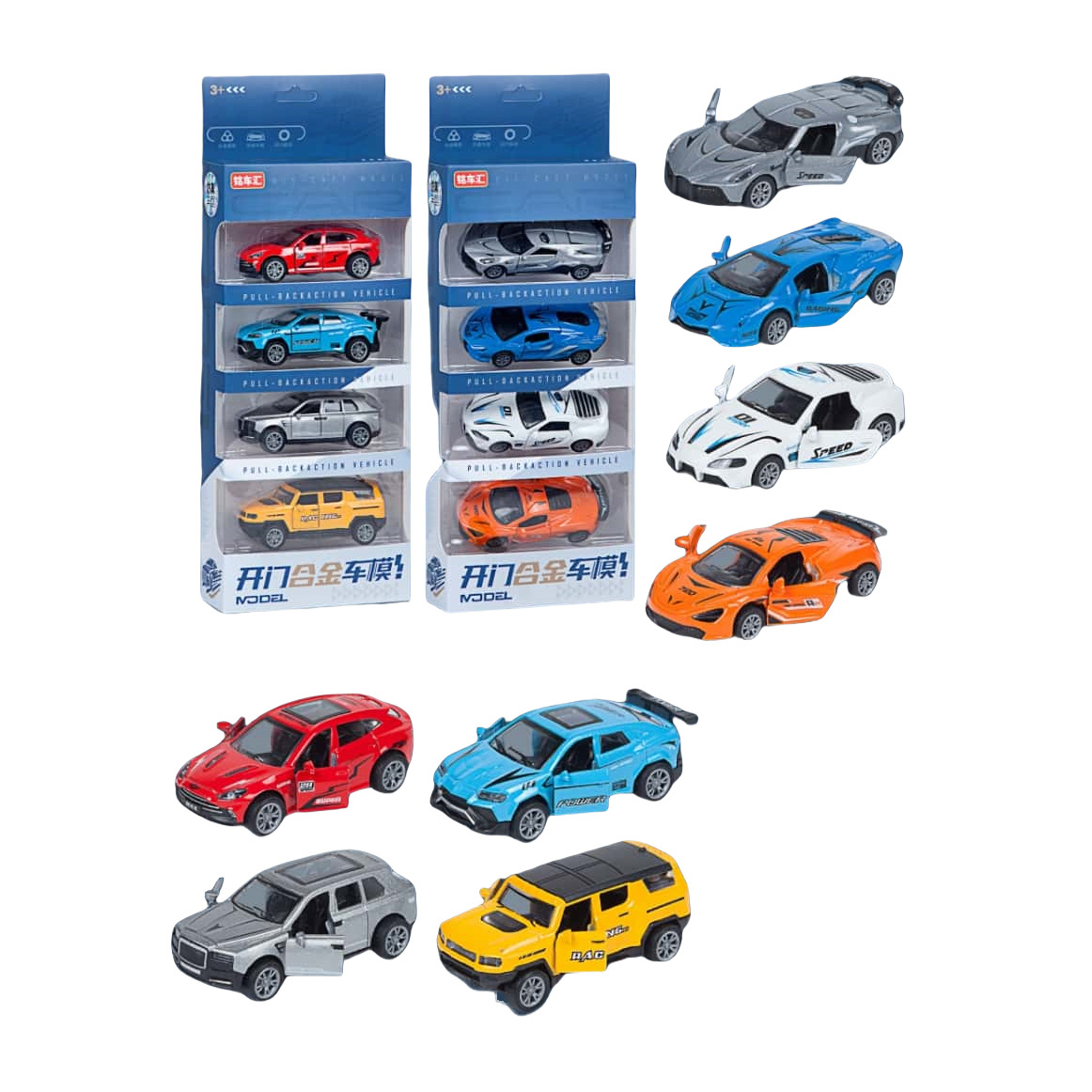 Transfronterizo 1:64 juguetes de aleación deslizante coche de carreras de coches de ingeniería traje de modelo niño regalo al por mayor