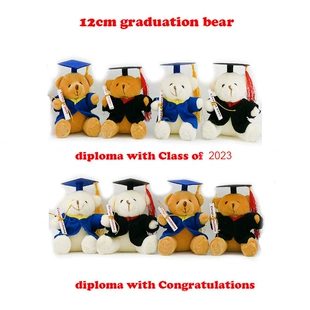 Плюшевый медведь-выпускник 12 см Class of 2026 / congratulations