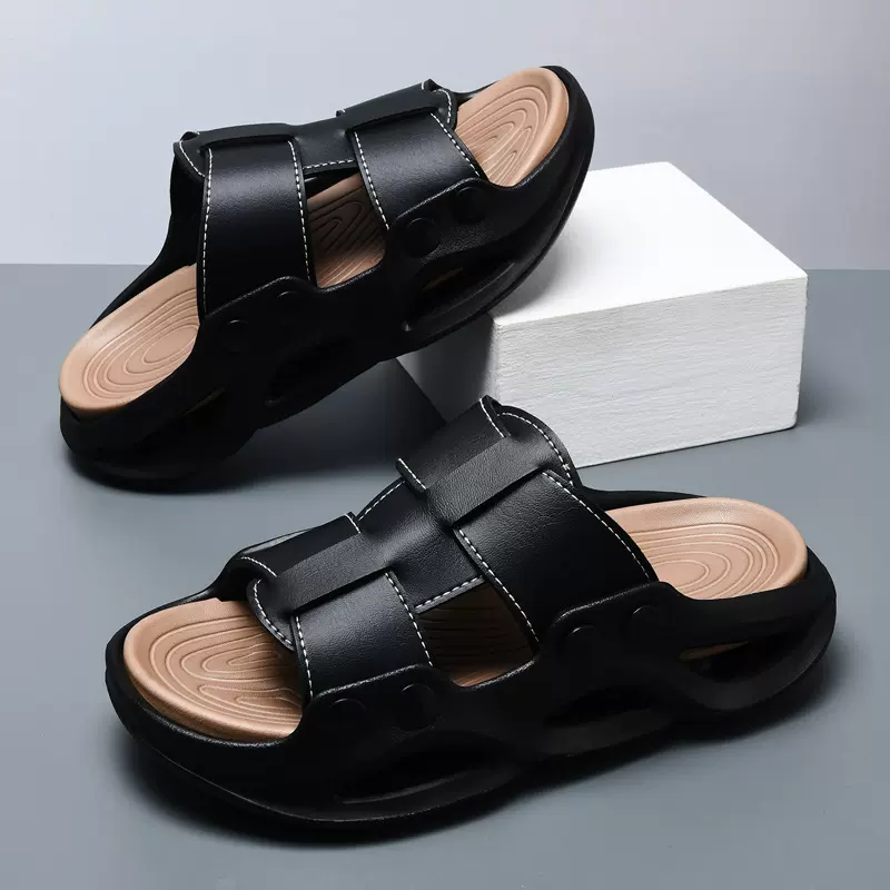 批发拖鞋男士2025夏季新款踩屎感外穿凉拖男式休闲潮流沙滩一字拖