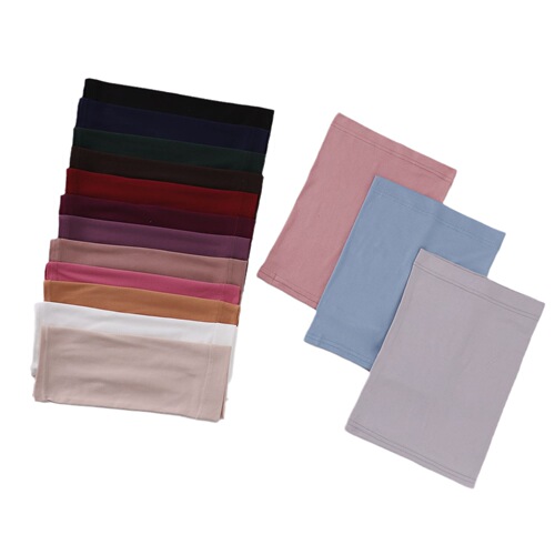 Cross-border milk silk base cap bucket hat high elasticity neck warmer head covering solid color bucket hat Arabic headscarf for women