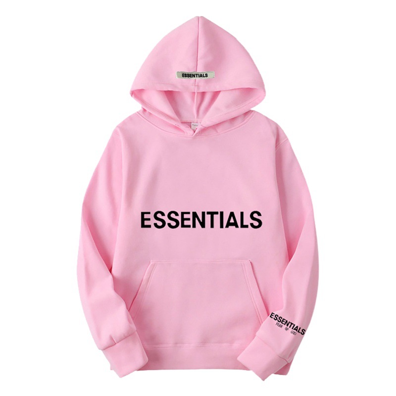 TEMOR DE DIOS doble línea Essentials moda nuevo pecho LOGO adhesivo suéter con capucha NIEBLA