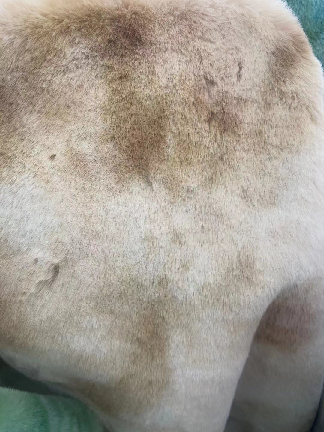 1200 gramos de tela de lana de conejo teñida 20MM siete arco iris tela de lana de conejo de ropa zapatos sombreros bufandas