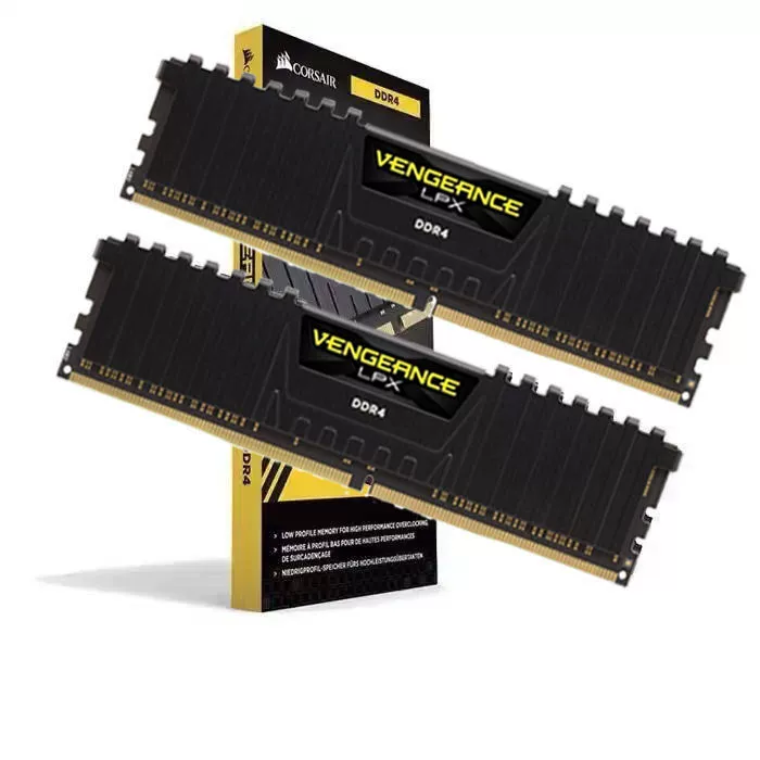 DDR4 Desktop RAM (Corsair) 3200–3600 МГц, наборы 8/16/32 ГБ, одиночный и двойной канал