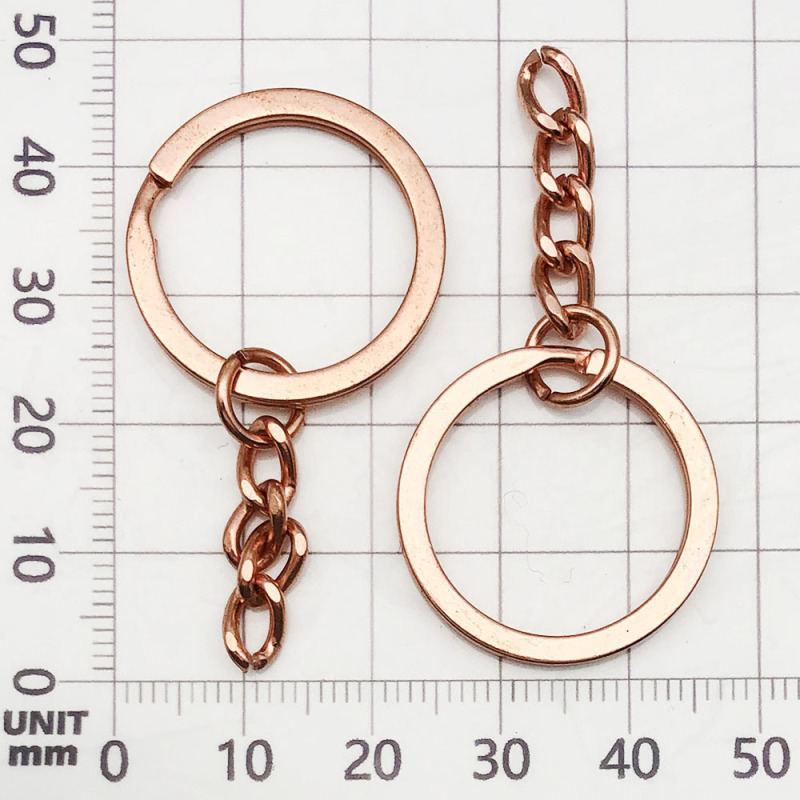 1 個 25/30 ミリメートルキーリングチェーンマルチカラーオプションキーホルダー鉄キーリング diy 基本ジュエリーアクセサリー|undefined