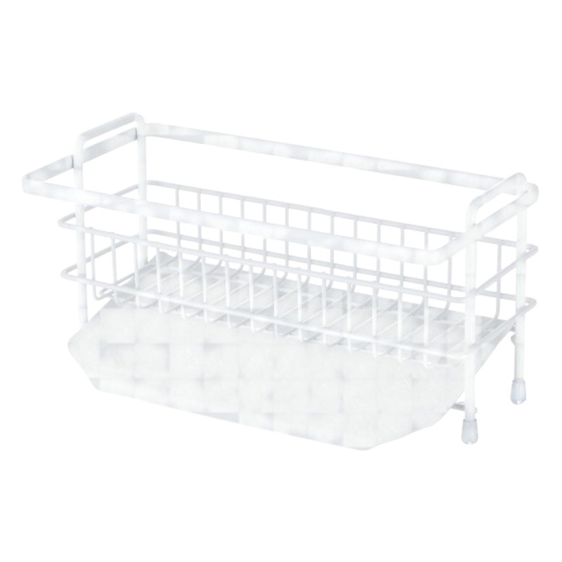 Esponja de cocina transfronteriza estante de drenaje fregadero cesta de almacenamiento Acero inoxidable desinfectante de manos estante de almacenamiento