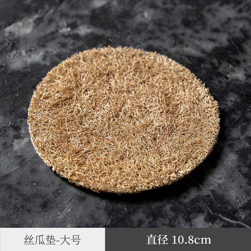 Estilo japonés de absorción de agua Loofah olla estera montaña de arcilla púrpura olla de Kung Fu ceremonia del té juego de té accesorios de ratán olla estera de Té