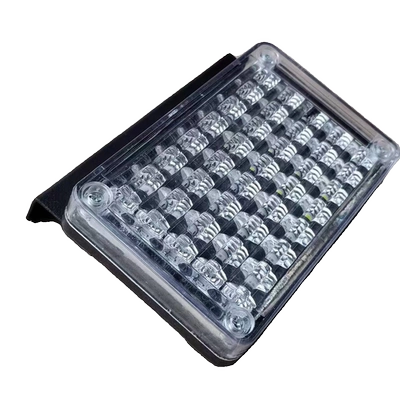 LED truck red and blue flashing lights for warning and anti-tailgating, modified super bright tail lights, flashing multi-color 12V24V (Brake light) - 24v-four-color-square-strobe-light-1-piece-other
