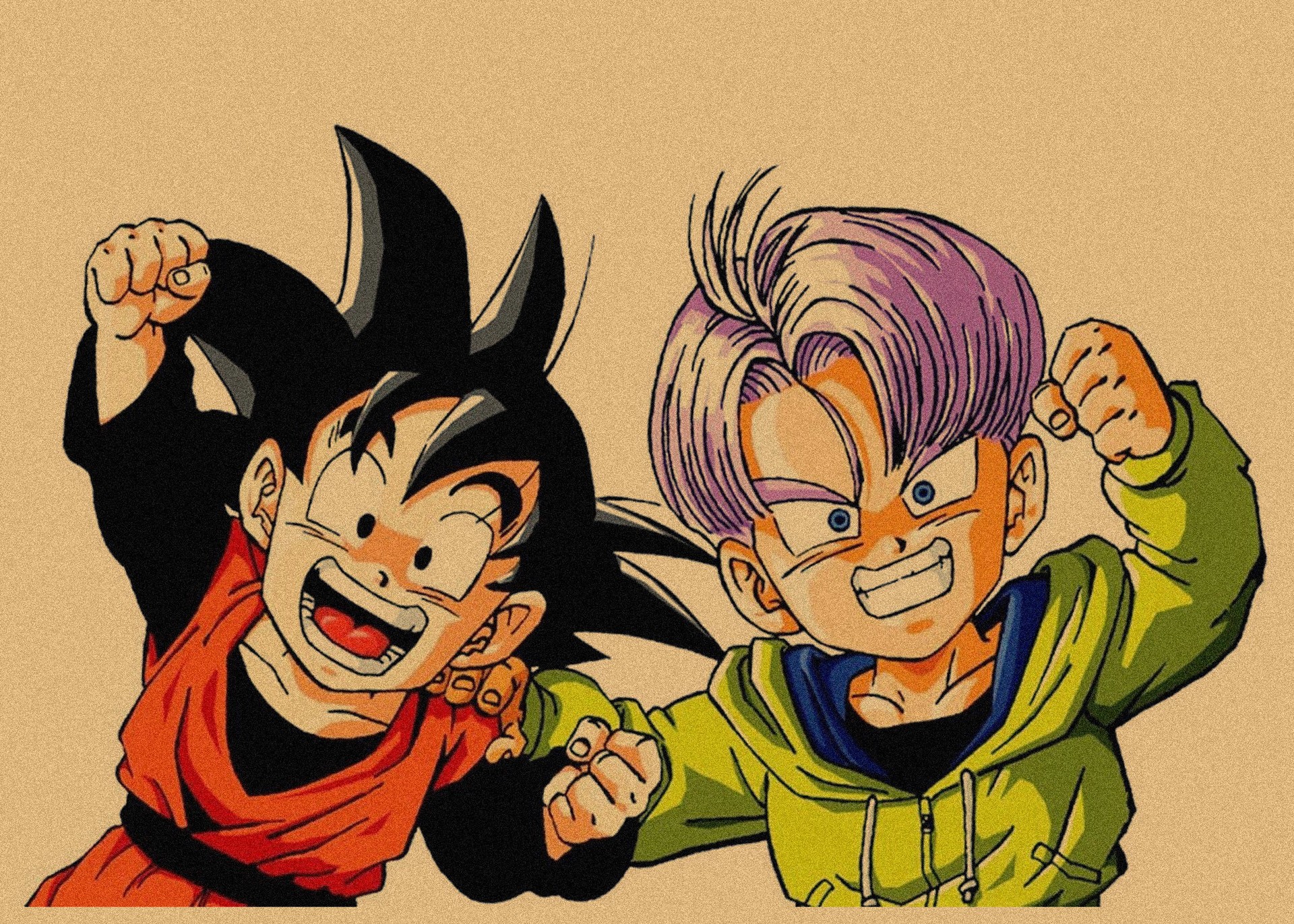 日本式アニメ七龍珠アラレ復古クラフト紙ポスター鳥山明装飾画孫悟空壁画316