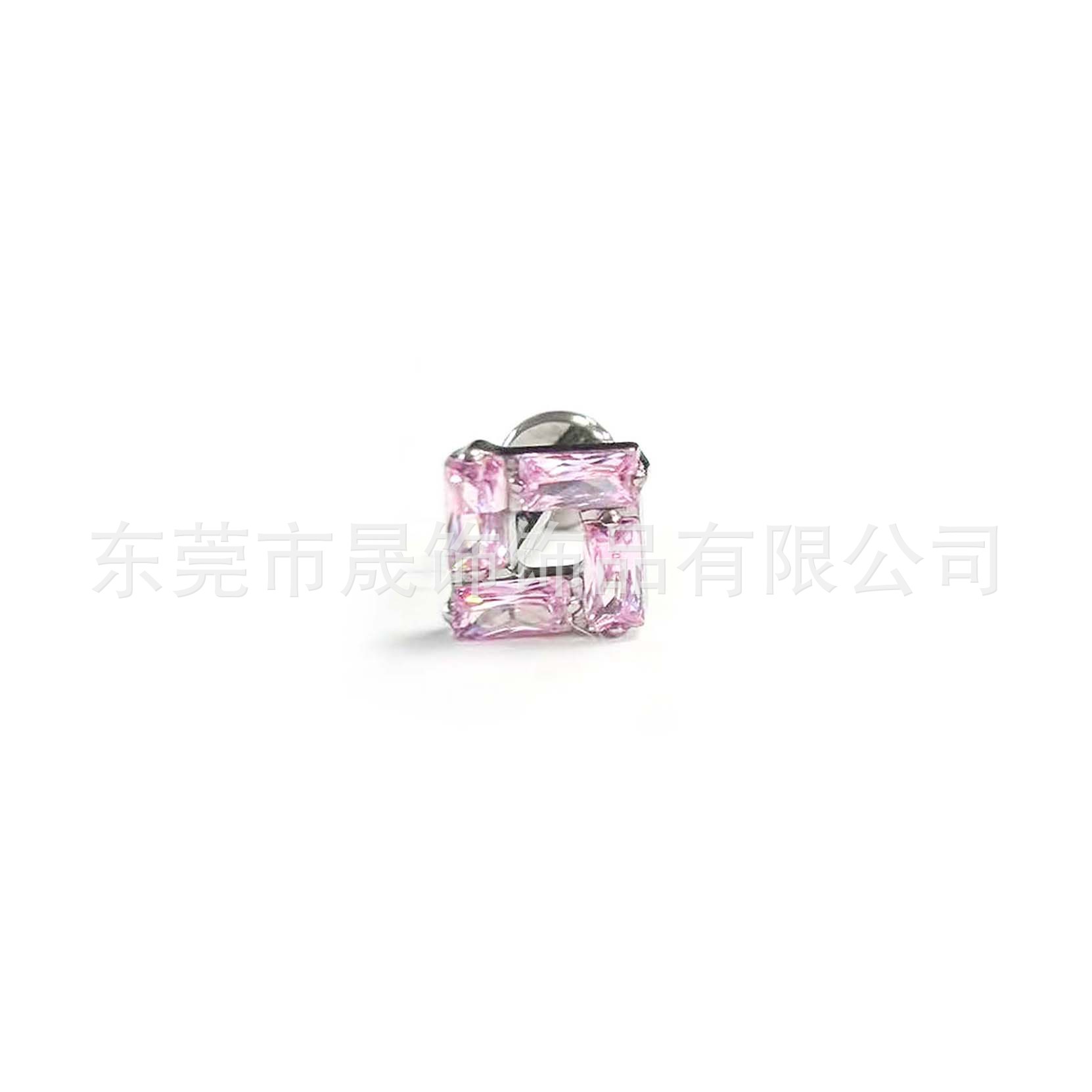 F136 Titanium Alloy 冰糖方 Zirconia Ear Stud 超闪方 Zirconia Helix Cartilage Stud G23 Titanium Labret Stud 人体 Piercing Ear 饰
