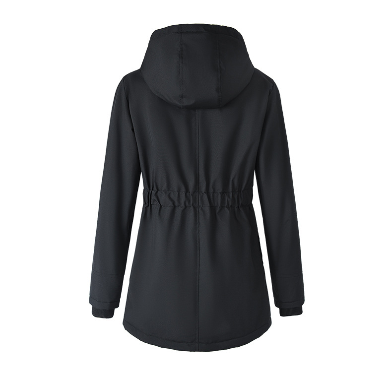 Women’s Winter Parka With Lambswool Lining Warm Cotton Jacket_voghion.com