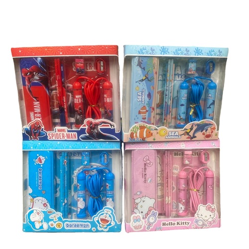 Sixty-one primary school students cartoon stationery set gift box kindergarten birthday gift graduation gift space animal pen