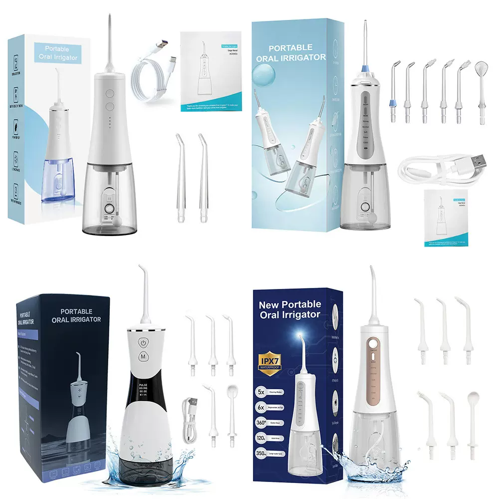 跨境智能电动洗牙器家用便携式防水美牙仪口腔清洁强劲水压冲牙器