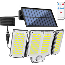 新款太阳能户外庭院灯 花园小照明小路灯 人体感应防水分体式壁灯