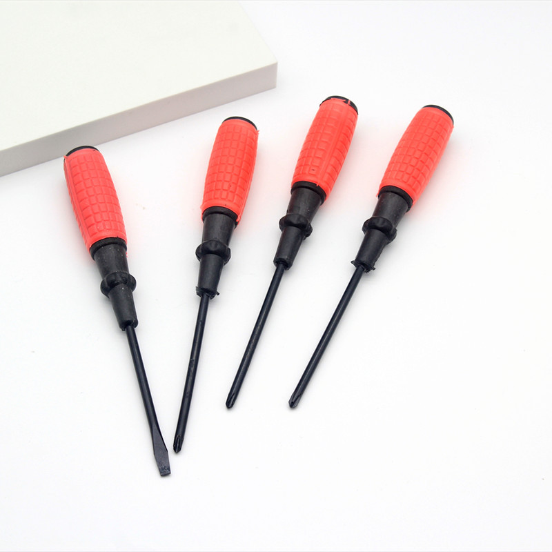 手雷柄螺丝刀 带有磁性 十字4寸螺丝刀批发 螺丝刀 一元两元