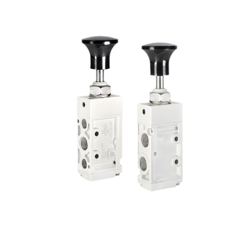 台湾金器气动手拉阀MVHD-220-4P(8A)两位五通阀气缸换向阀