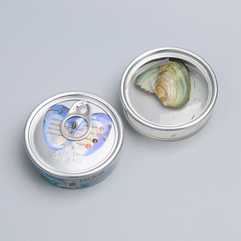 易拉罐装小蚌小珍珠蚌一蚌一珠小卖部摆摊盲盒自己开诸暨淡水河蚌