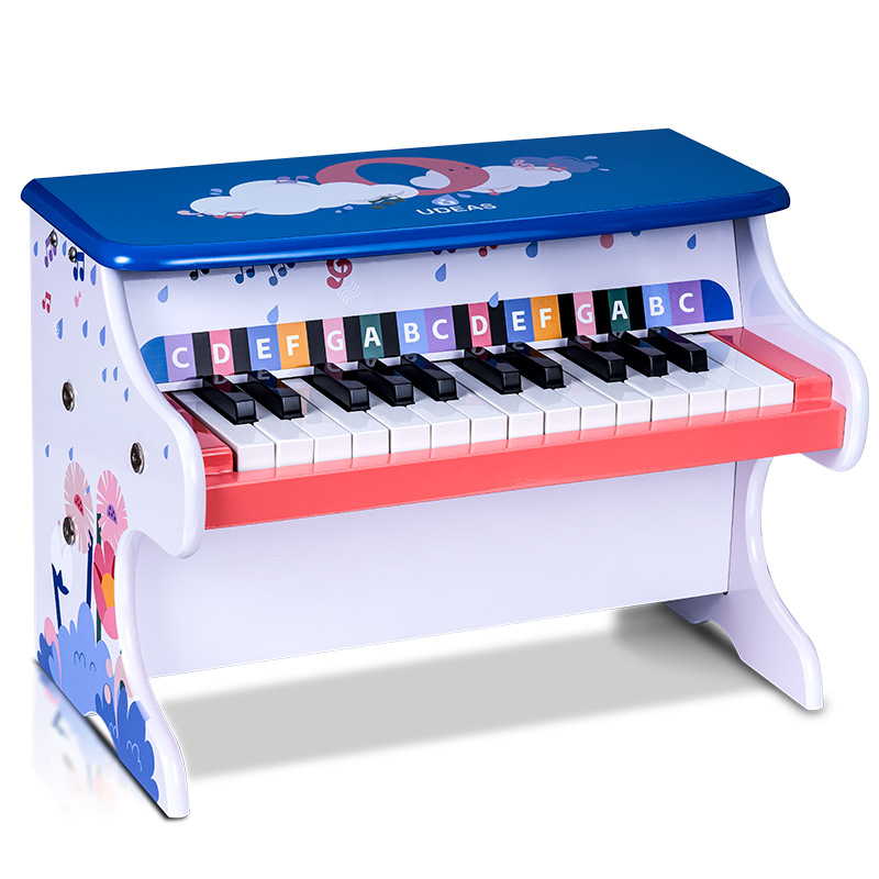儿童25键木质小钢琴可弹奏初学入门小宝宝男孩女孩玩具礼物