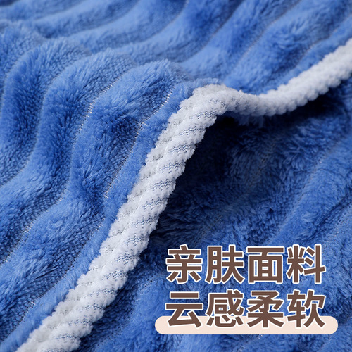 Thickened Ultra-absorbent Quick-dry Head Cover Towel for Women, 2024 New Double-layer Shower Cap