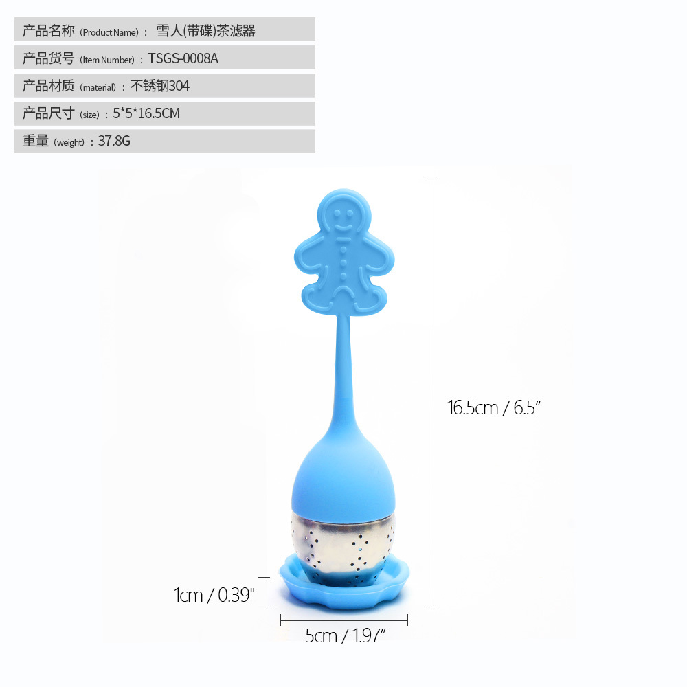 Infusor de Té de Acero Inoxidable 304 y Silicona