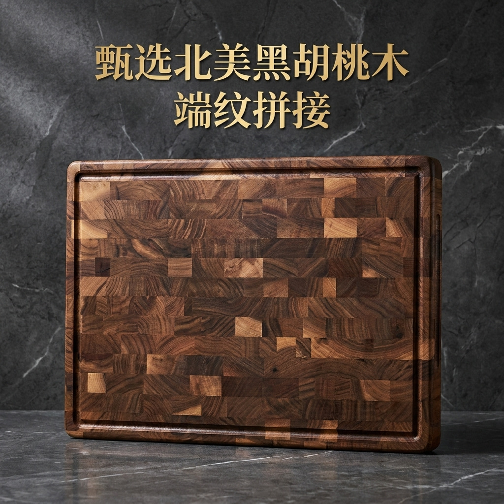 Custom Black Walnut Cutting Board, Wooden Chopping Board for Home Use, Solid Wood Fruit Cutting Board, Knife Board, Chopping Board, Cutting Board