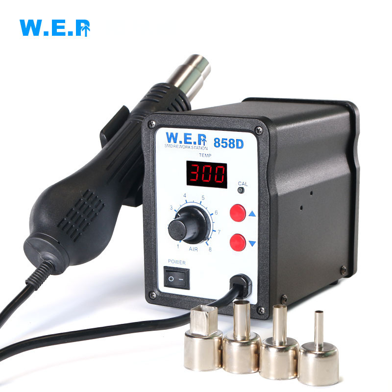 メーカー直販 WEP-858 熱風はんだ付けステーション 恒温調整可能 熱風ガン はんだ付けステーション 修理ステーション 修理工具|undefined