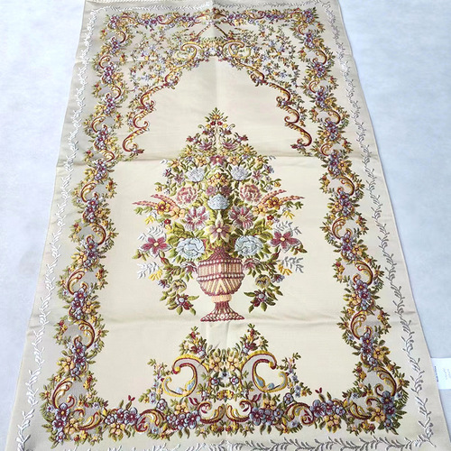 New cross-border foreign trade embroidered blanket, retro fashion living room carpet, home bedroom bedside embroidered carpet floor mat