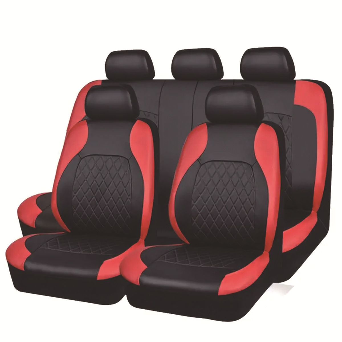 Cross-border foreign trade car seat covers, single-line diamond quilted embroidery, bracket leather, PU leather, Mexico, universal seat covers
