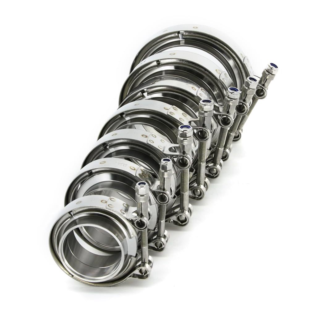 Cross-border hot-selling exhaust pipe connector, multi-inch V-type flange device, clamp device, universal car accessories