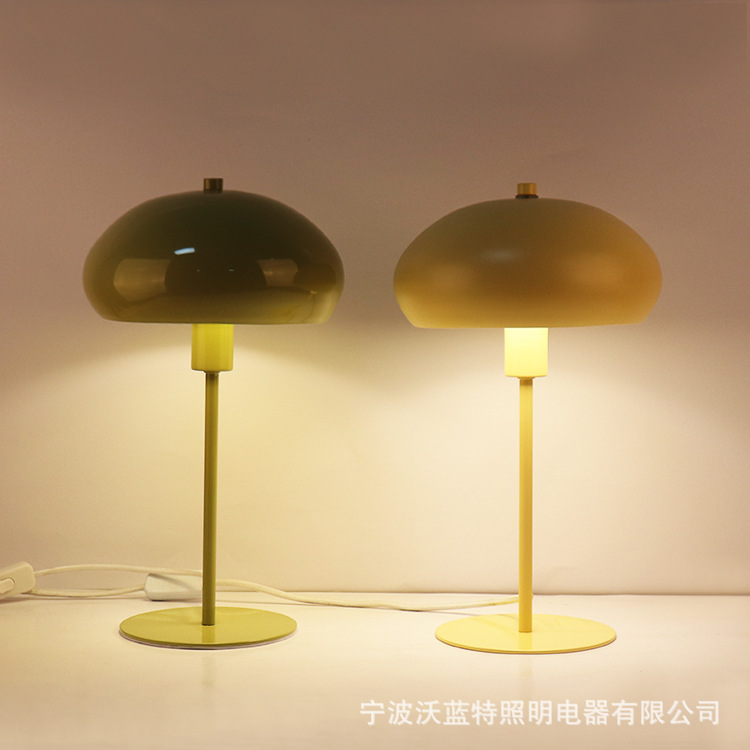 Fábrica directa de metal de barra recta hongo lámpara de piso, lámpara de escritorio