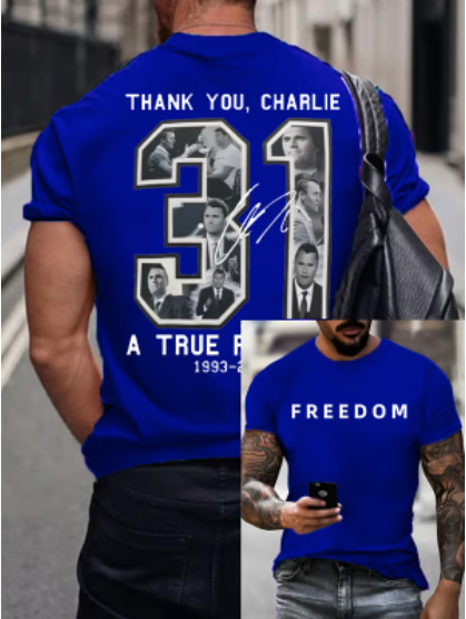 【跨境欧码】Freedom Charlie Kirk Shirt | True Patriot|undefined