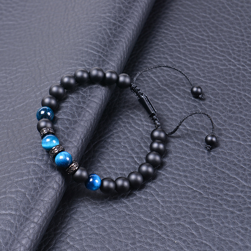 Bracelets Classification 1 Piece Simple Style Geometric Rope Tiger Eye Unisex Bracelets