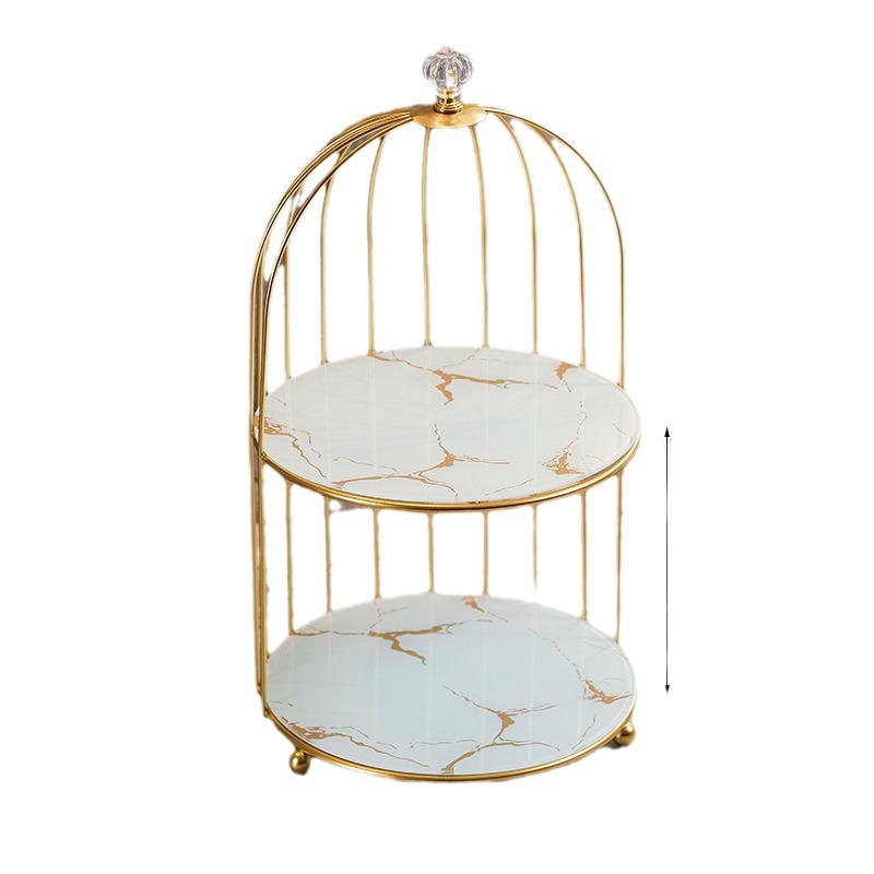 Escritorio maquillaje caja de almacenamiento lápiz labial perfume almacenamiento rack Nido de Pájaro nido perfume organización rack jaula multi-capa ins estilo dormitorio