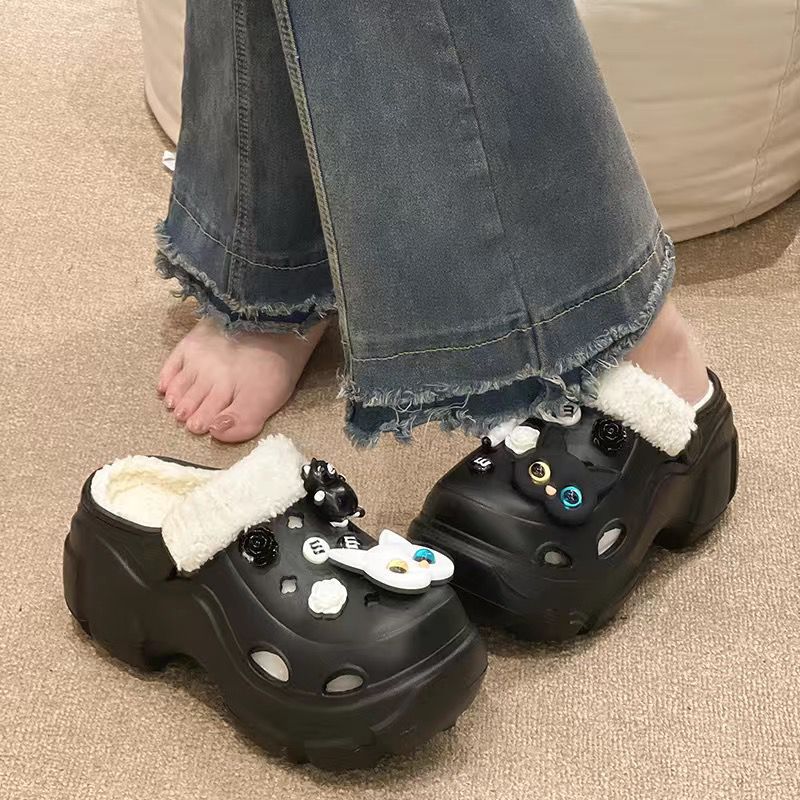 Tank cotton mop black and white cat black