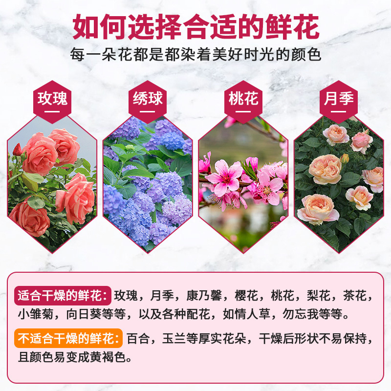 [Chengfeng] 500g flor desecante al por mayor flor eterna desecante silicona arena absorción de humedad rápida reutilización
