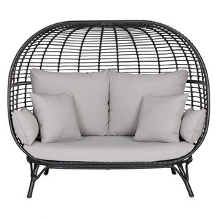 Z1 Rattan Sofa Creative Chair Rattan Chair Balcony Popular Double Lazy Outdoor Leisure Courtyard Garden Rattan Bird's Nest